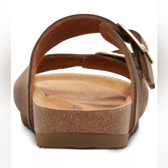 NEW Eastland Men’s Cambridge Sandals Olive Leather Upper NIB - Picture 10 of 10